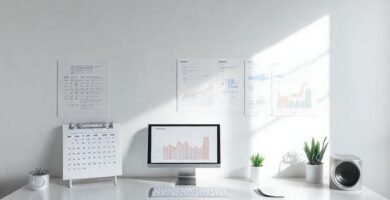 Un escritorio minimalista impulsa la productividad organizada