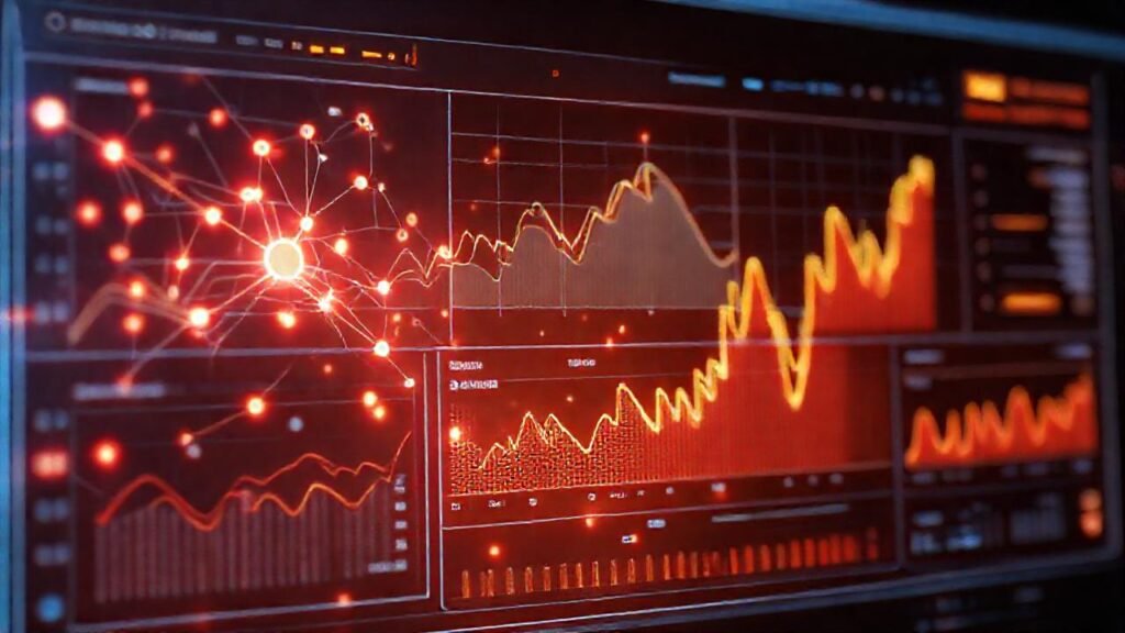Un panel digital analiza datos visualmente