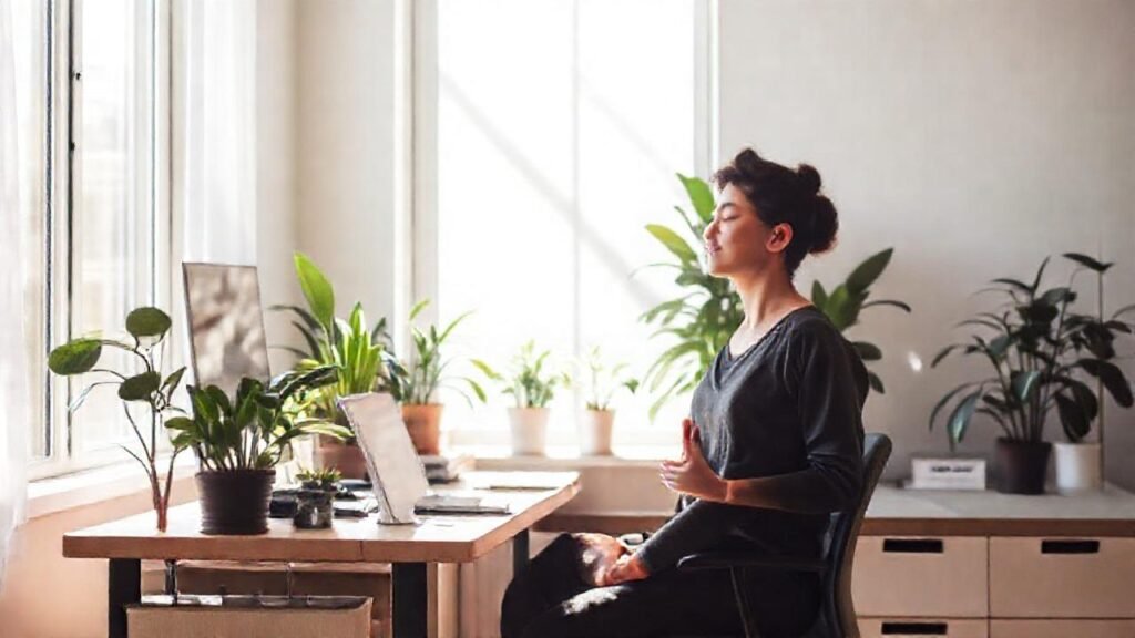 Un espacio de trabajo sereno y tranquilo