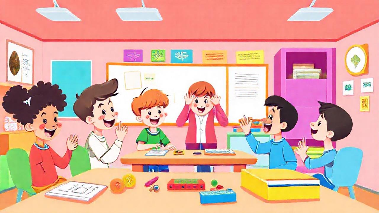 Un aula vibrante enseña a los niños