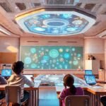 Clase futurista digitalmente inmersiva y animada