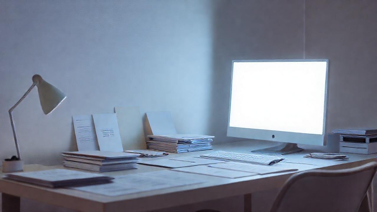 Un escritorio minimalista inspira productividad serena