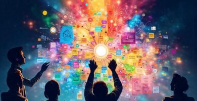 La creatividad visual colabora dinámicamente