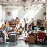 Un estudio vibrante inspira creatividad y alegría