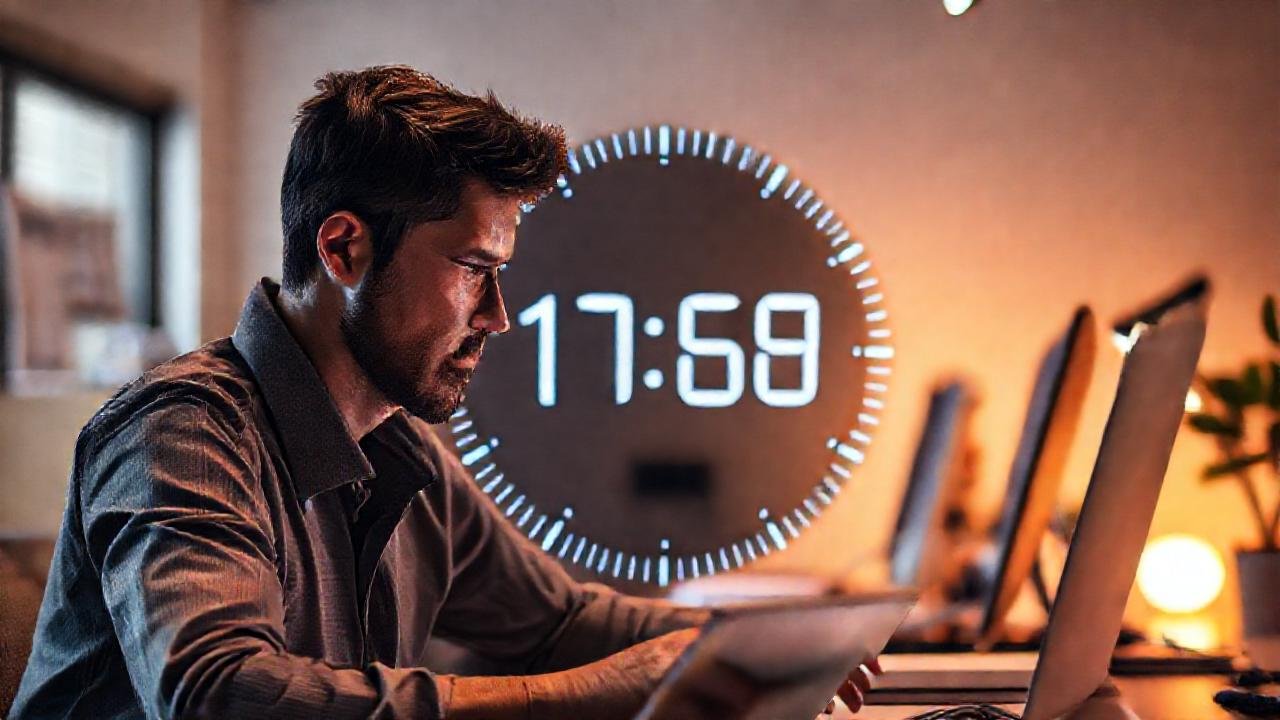 Un temporizador digital inspira creatividad serena