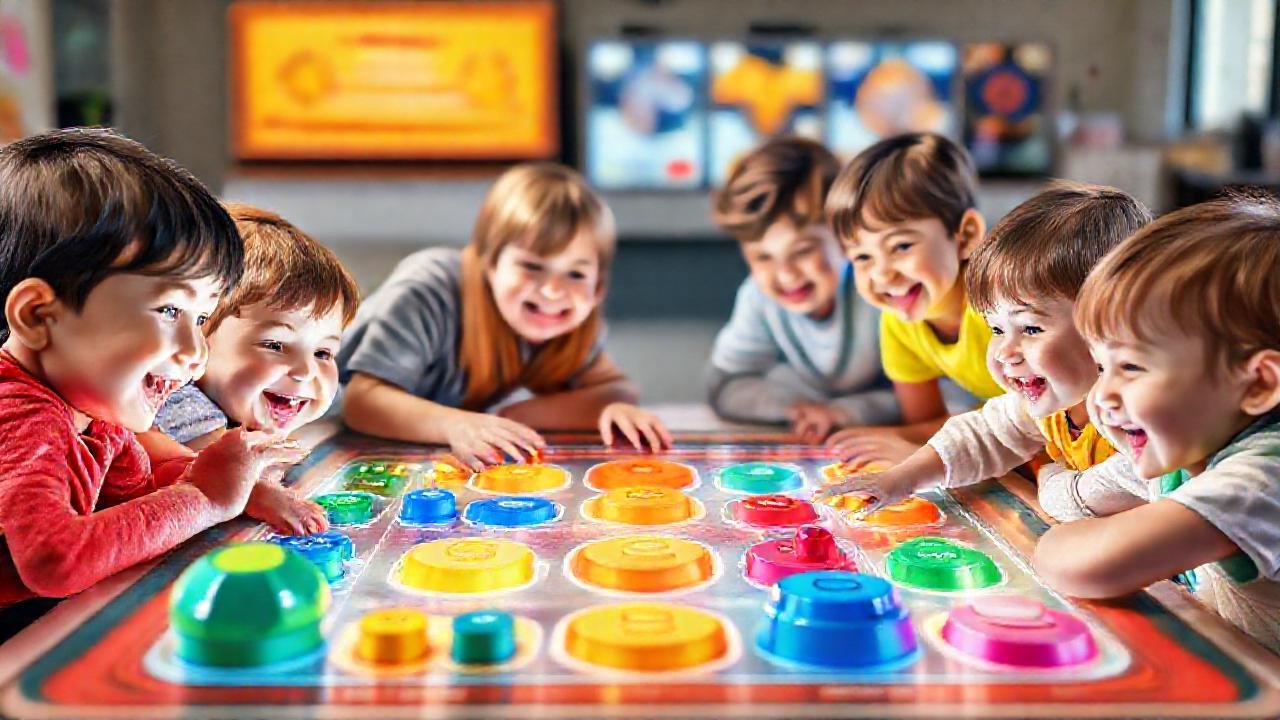 Un juego colorido ilumina sonrisas infantiles