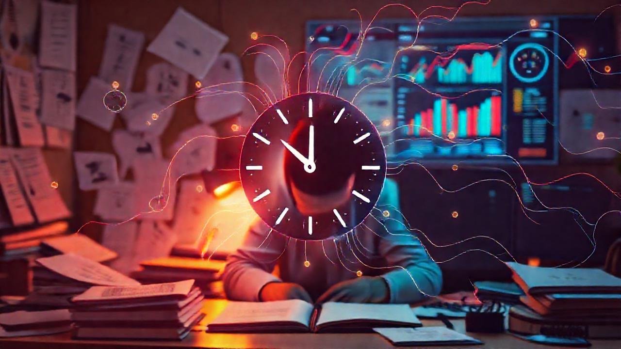 Trabajo productivo fluye en tiempo organizado