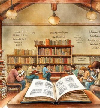 Una biblioteca acogedora inspira lectura y creatividad