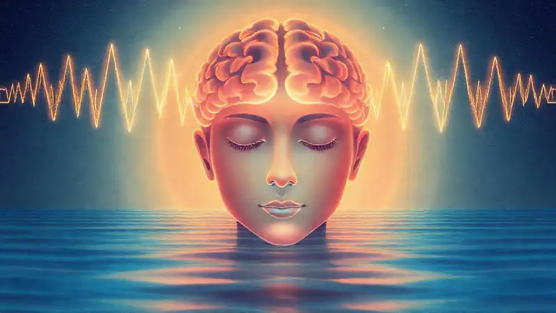 El cerebro irradia calma y serenidad