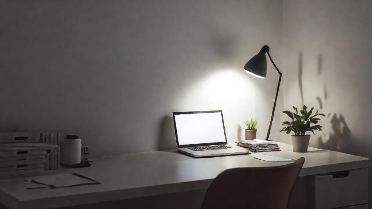 Un espacio tranquilo y productivo minimalista