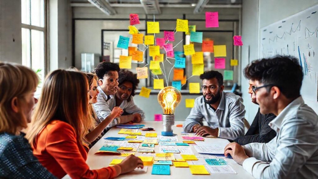 El equipo generó ideas innovadoras exitosamente