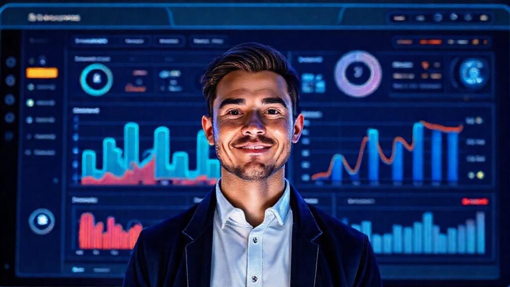 Un panel digital muestra progreso positivo