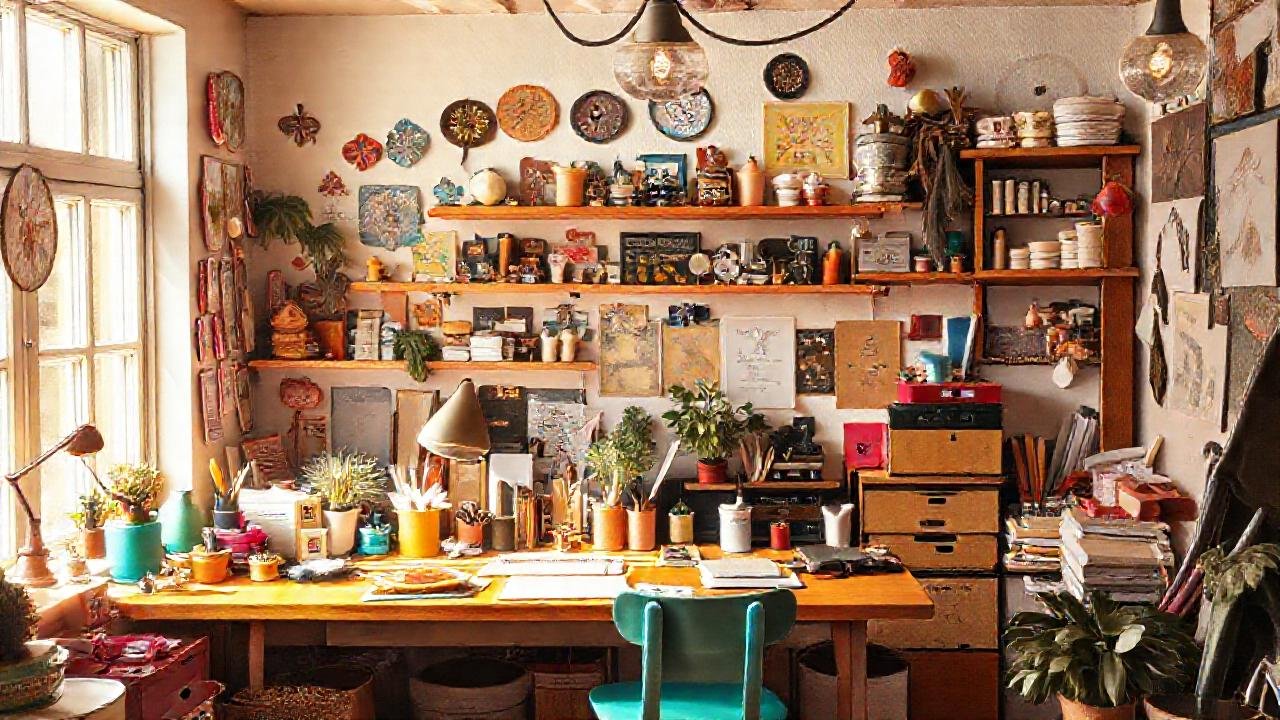 Un espacio creativo y acogedor inspira