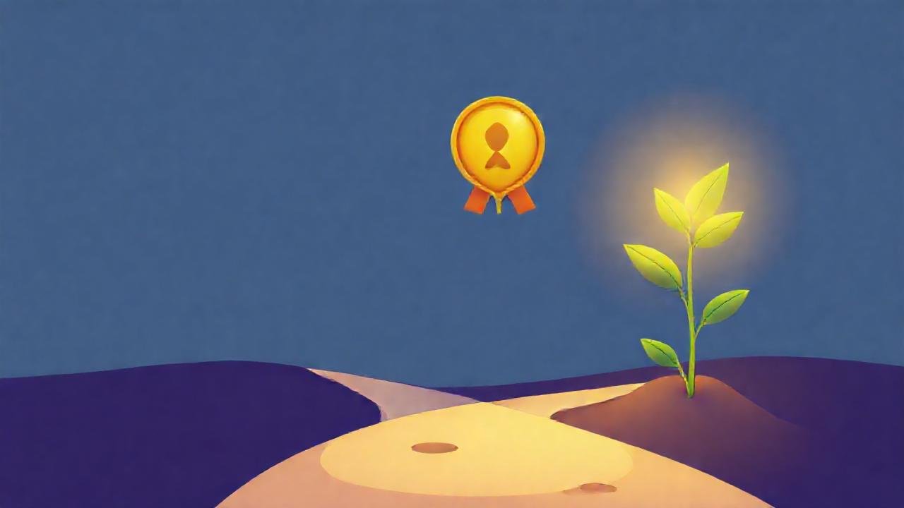 Progreso visual y optimista florece constante