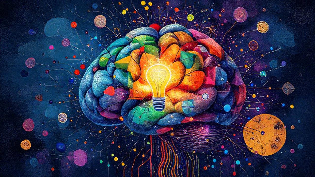 El cerebro creativo genera ideas vibrantes