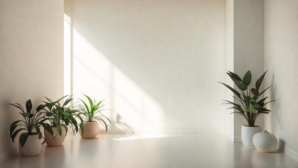 Un espacio minimalista irradia tranquilidad y calma