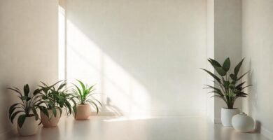 Un espacio minimalista irradia tranquilidad y calma