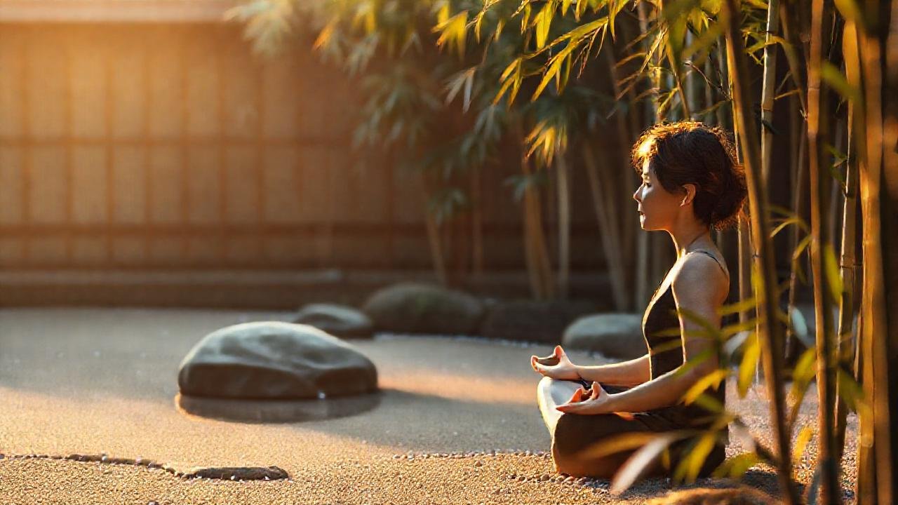 Meditación zen: calma y quietud visual