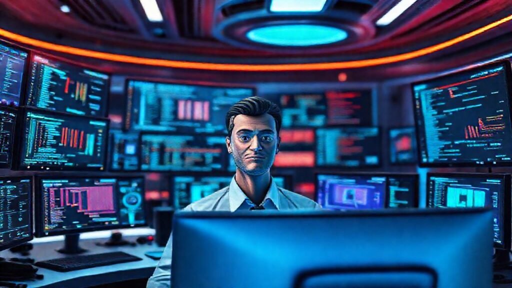 Oficina futurista: productividad y calma digital