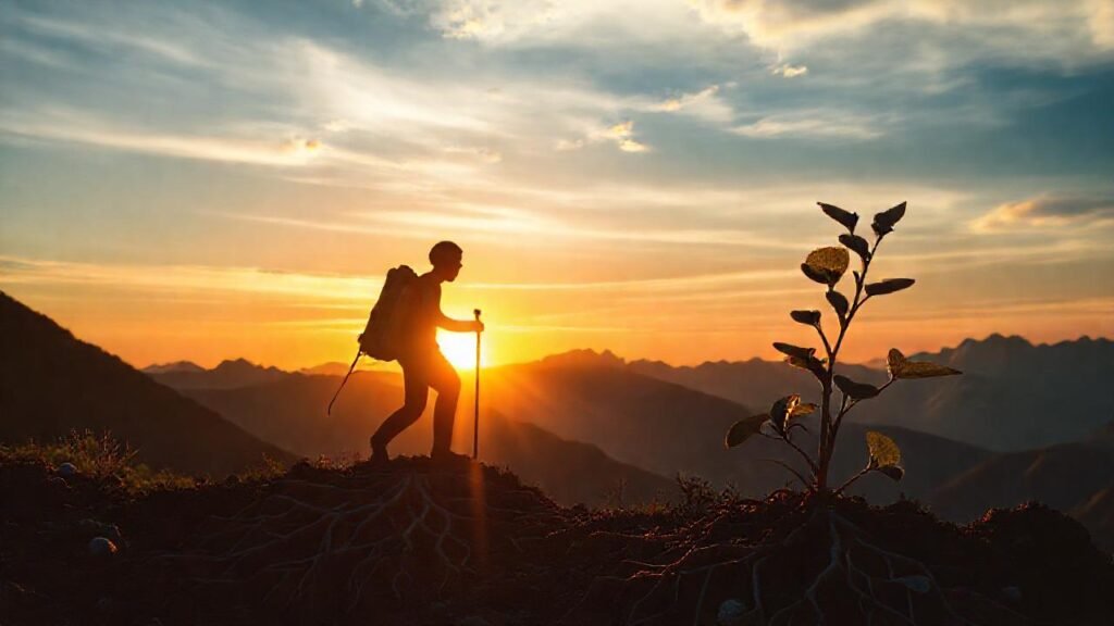 La vida florece con determinación y esperanza