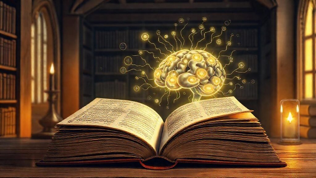 Un libro antiguo inspira conocimiento sereno