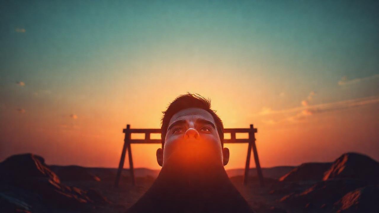 La persona enfrenta un desafío con determinación