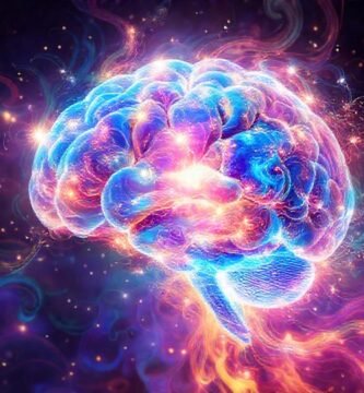 El cerebro abstracto irradia esperanza creativa