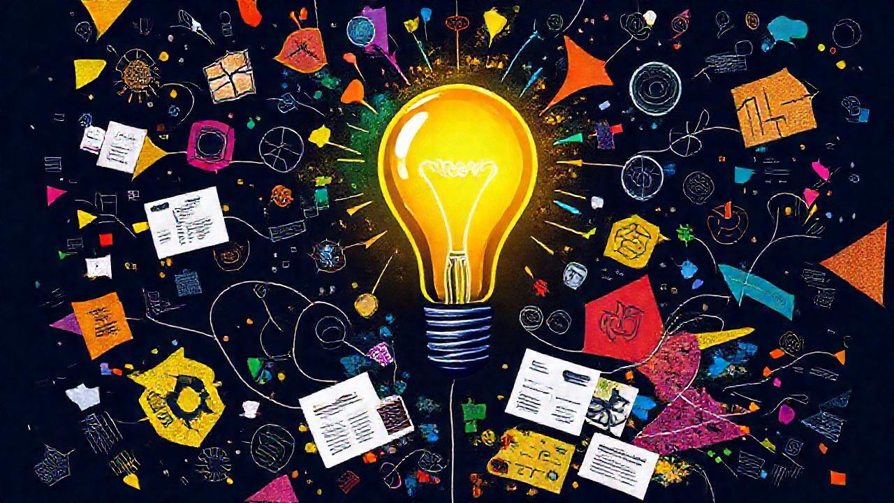 Ideas creativas se organizan visualmente