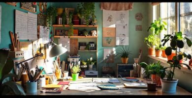 Un espacio creativo y luminoso inspira