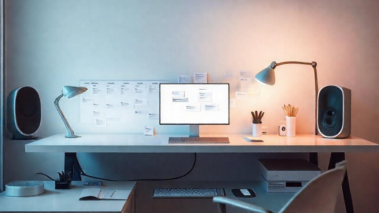 Un espacio minimalista promueve la productividad serena