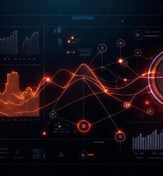 Visualización de datos futurista y elegante