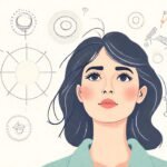Mujer consciente: productividad visualmente serena